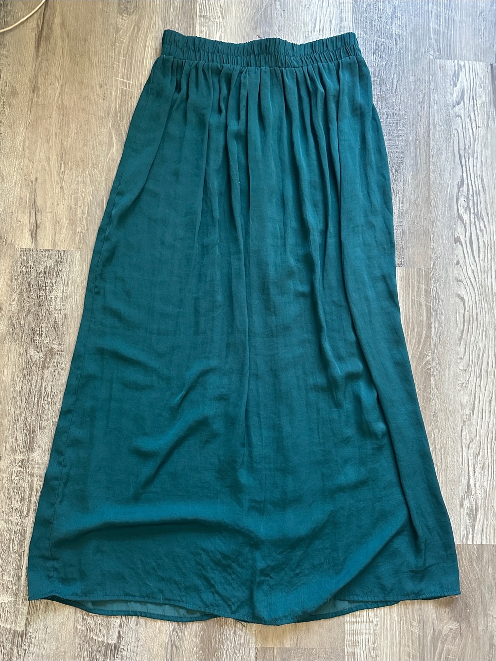 Forever 21 Deep Teal Maxi Skirt with Elastic Waistband